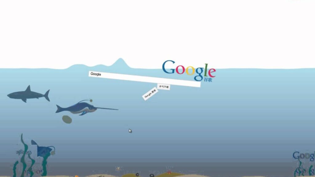 Google Gravity Underwater